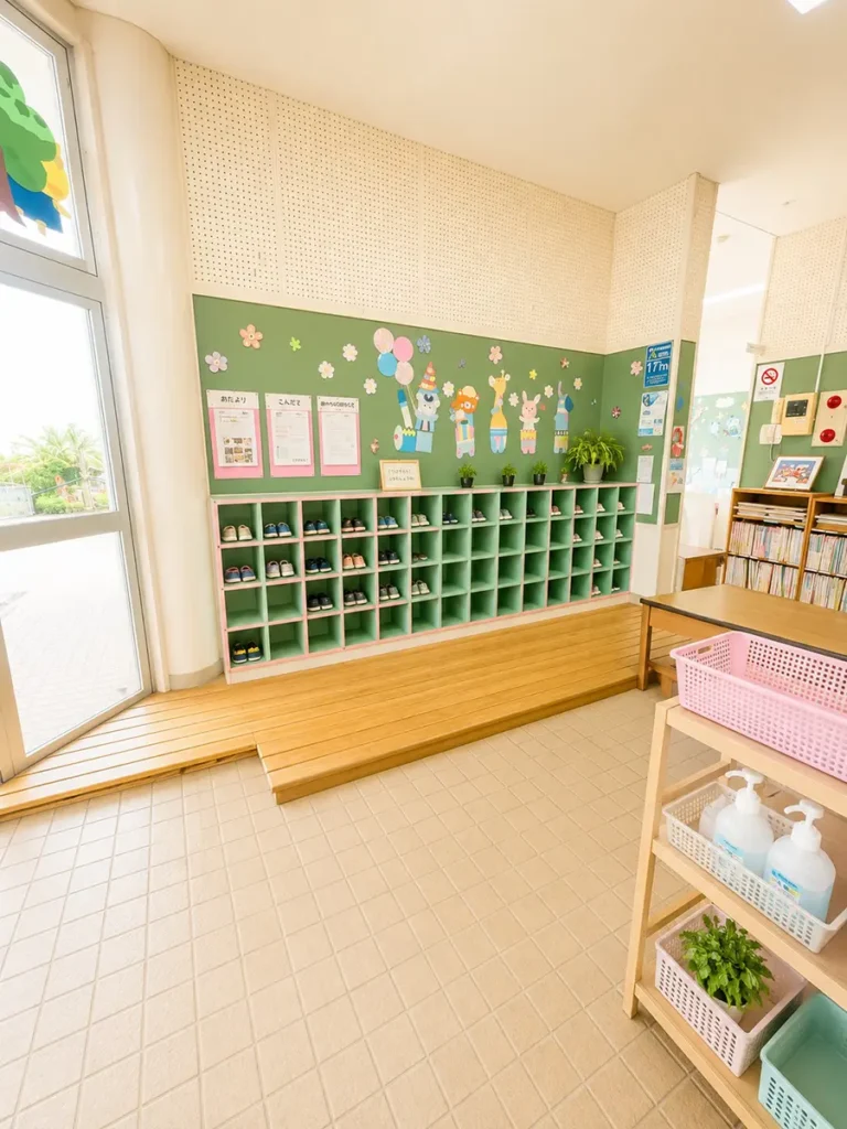 公私連携認定こども園 | おひさま長田こども園 エントランス